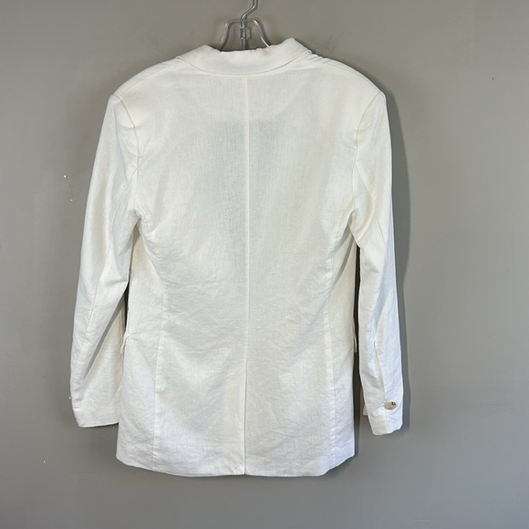 NWT Steve Madden On The Edge White Linen Blazer Size XS - Picture 4 of 16
